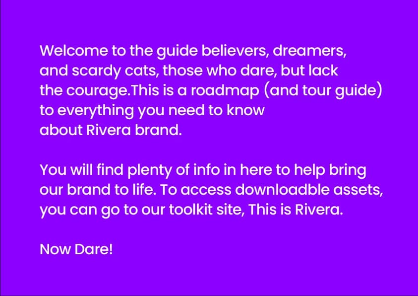Rivera brand guidelines slide 02