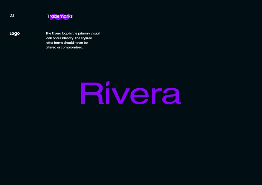 Rivera brand guidelines slide 12