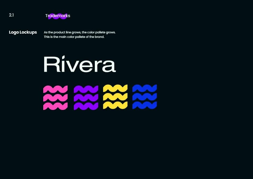 Rivera brand guidelines slide 16