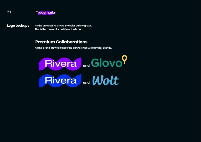 Rivera brand guidelines slide 17