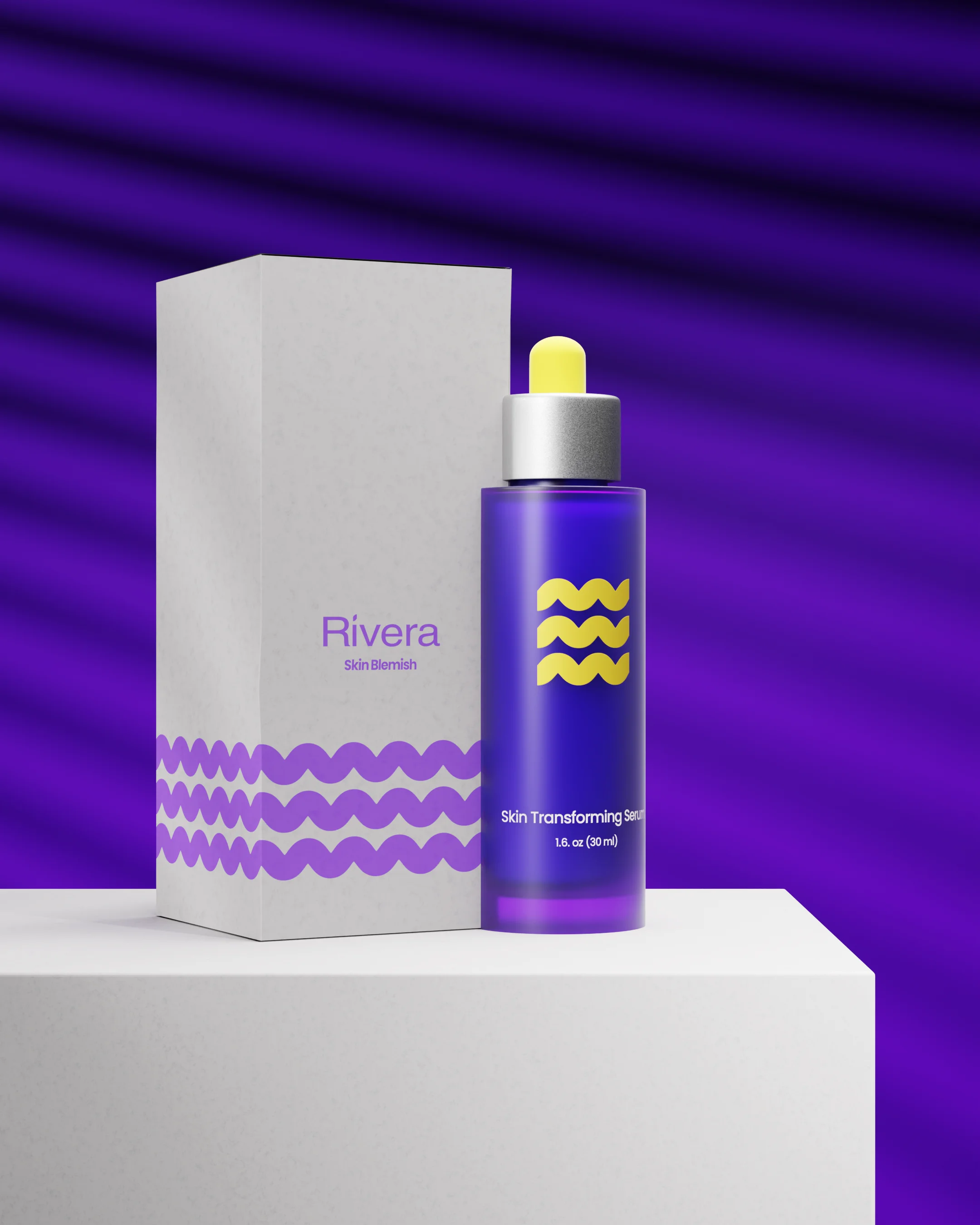 Rivera Purple serum with packaging box
