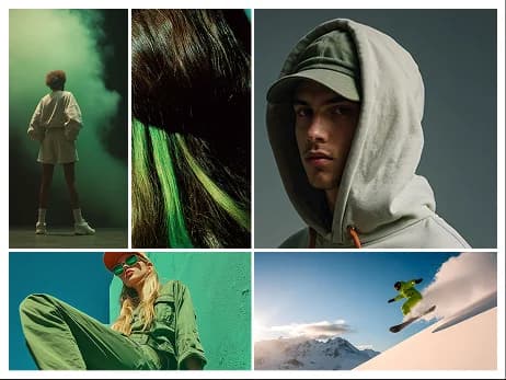 Cochaa Blaast green audience moodboard for organic and healthy