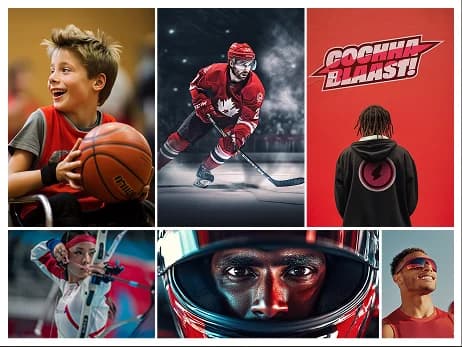 Cochaa Blaast red audience moodboard for speed and motivation