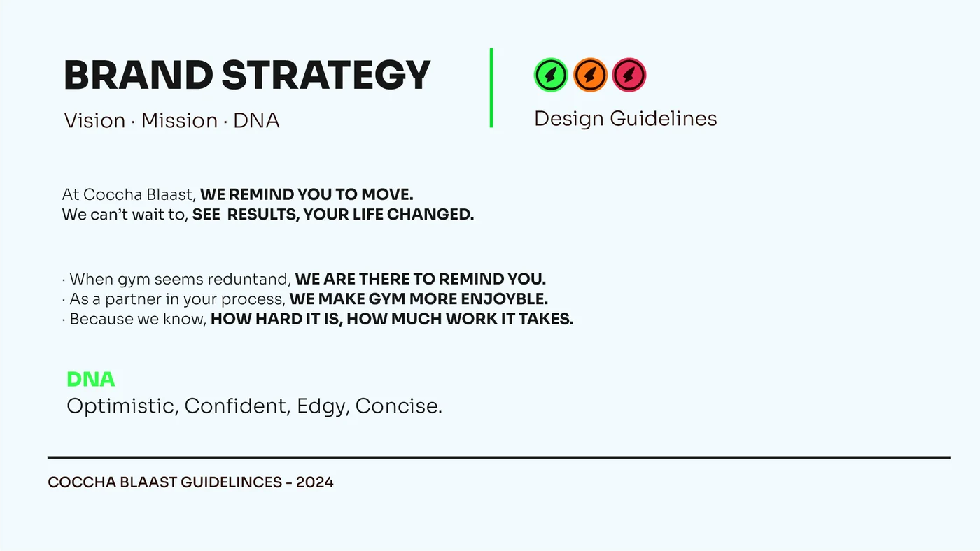 Cochaa Blaast brand book vision mission and DNA