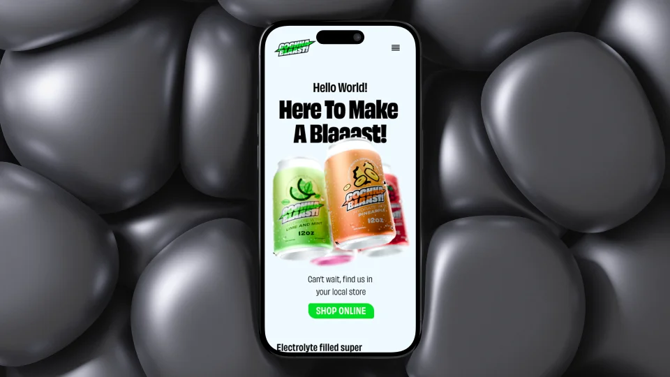 Cochaa Blaast mobile site preview