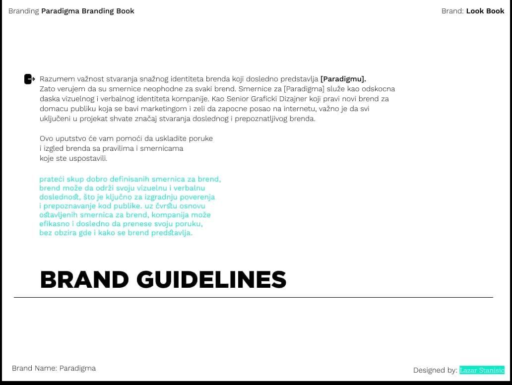 Paradigma brand guidelines introduction