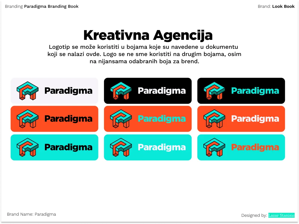 Paradigma brand imagery direction
