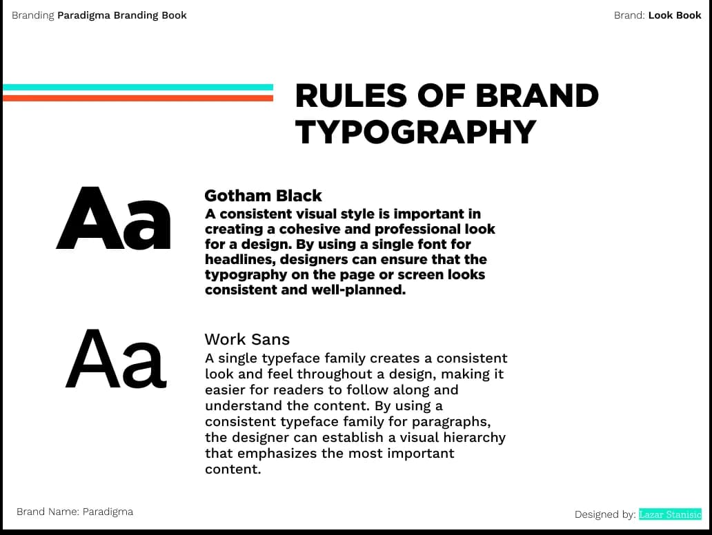 Paradigma logo clear space rules