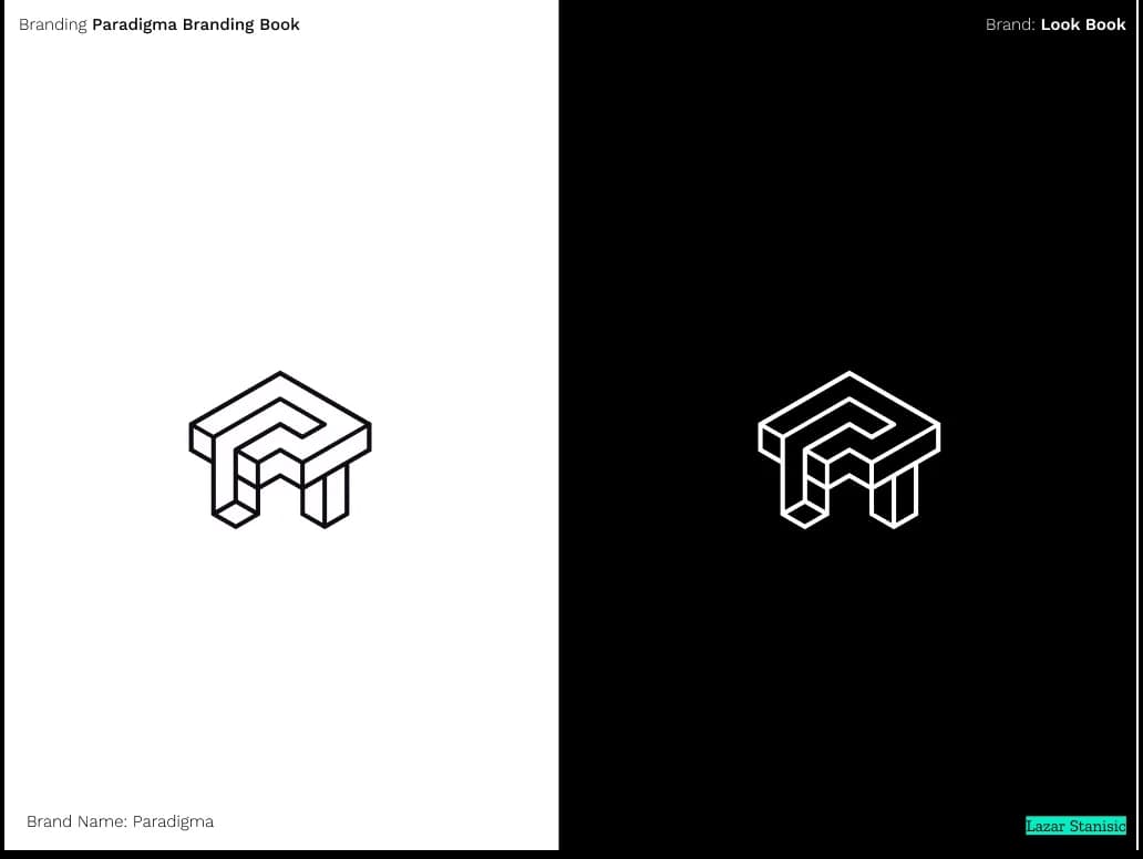 Paradigma logo outline versions
