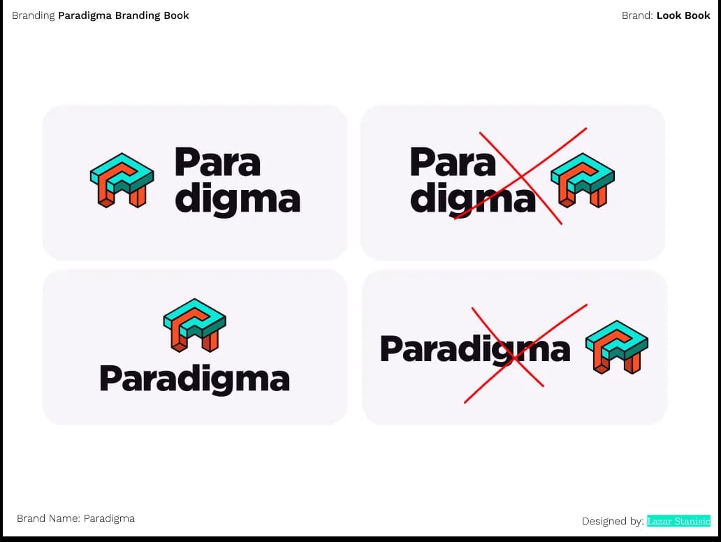 Paradigma logo usage rules