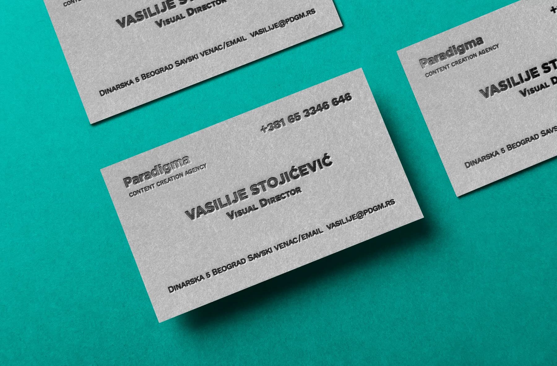 Paradigma visit card mockup 2