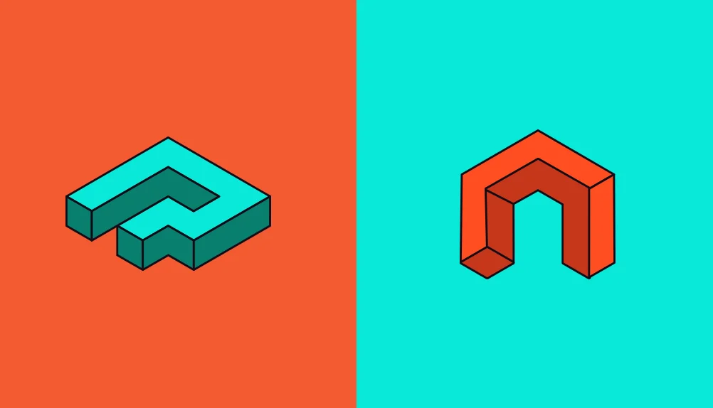Paradigma Latin P and Cyrillic П letterform construction