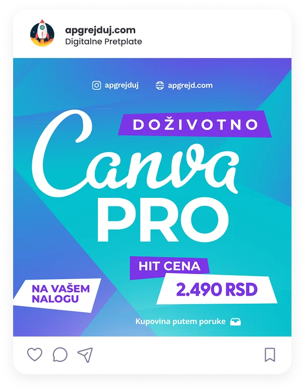 Canva Pro creative tool promotional Instagram post