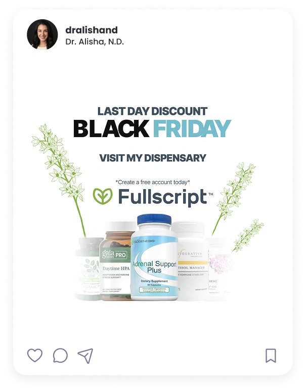 Dr. Ali Shand wellness brand Instagram post layout