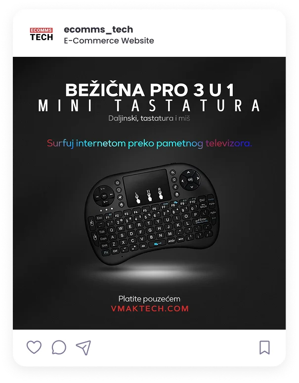 E-commerce product launch Instagram post with bold typography