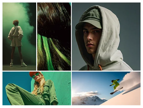 Cochaa Blaast green audience moodboard for organic and healthy