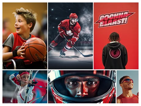 Cochaa Blaast red audience moodboard for speed and motivation