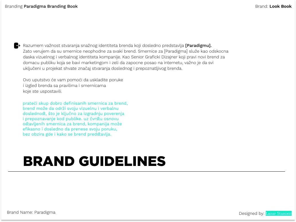 Paradigma brand guidelines introduction