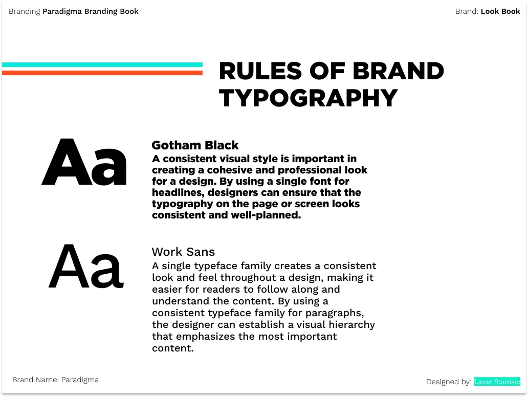 Paradigma logo clear space rules