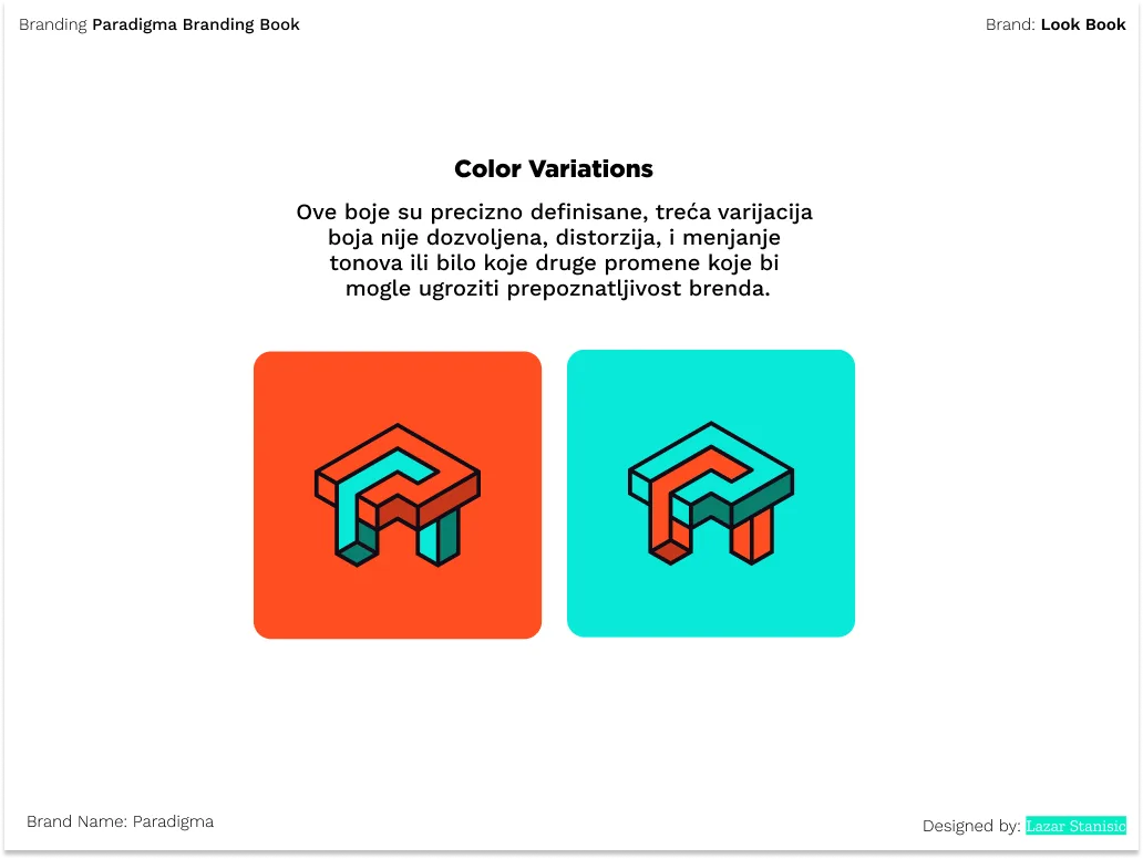 Paradigma logo colour variations