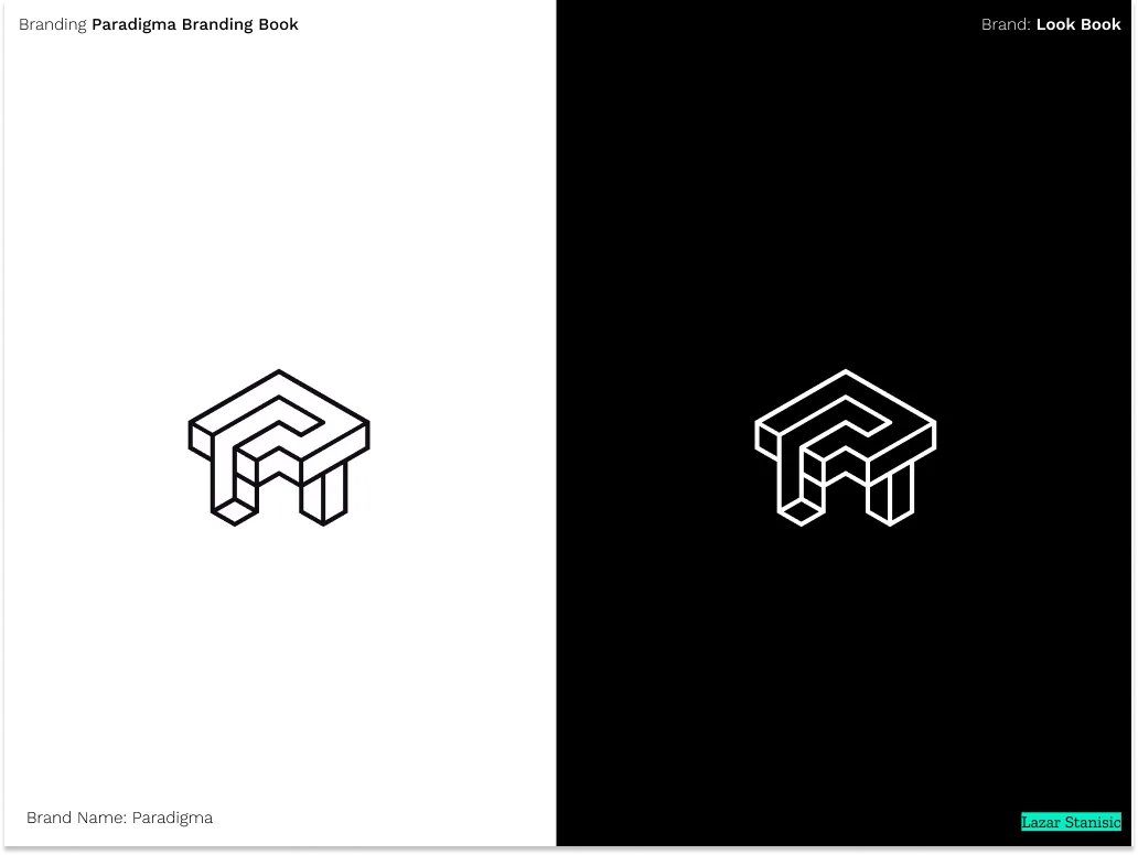 Paradigma logo outline versions