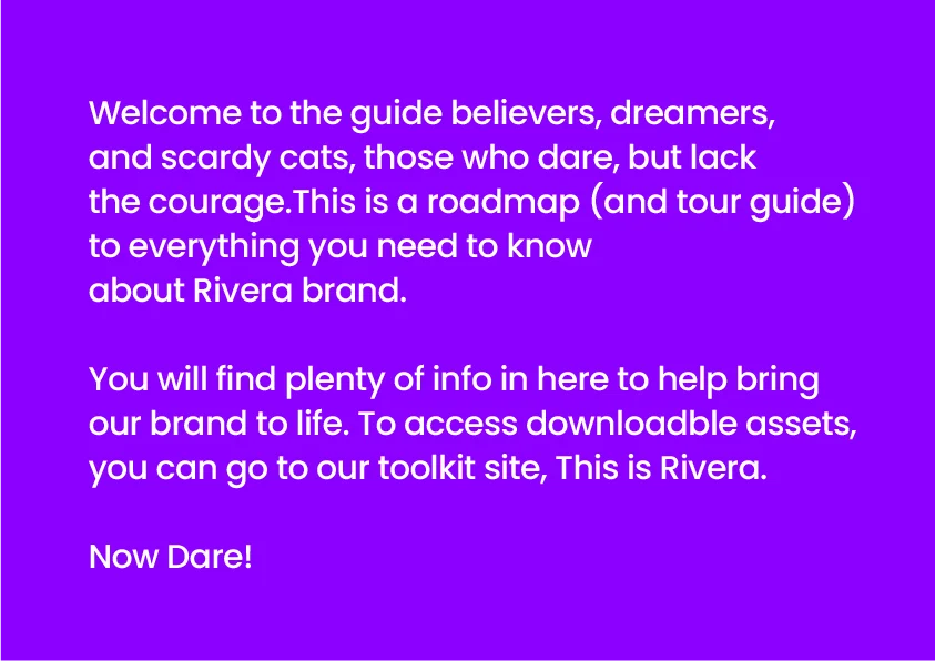 Rivera brand guidelines slide 02