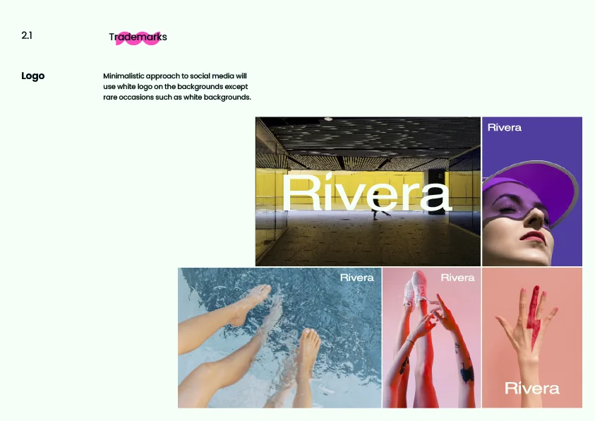 Rivera brand guidelines slide 15