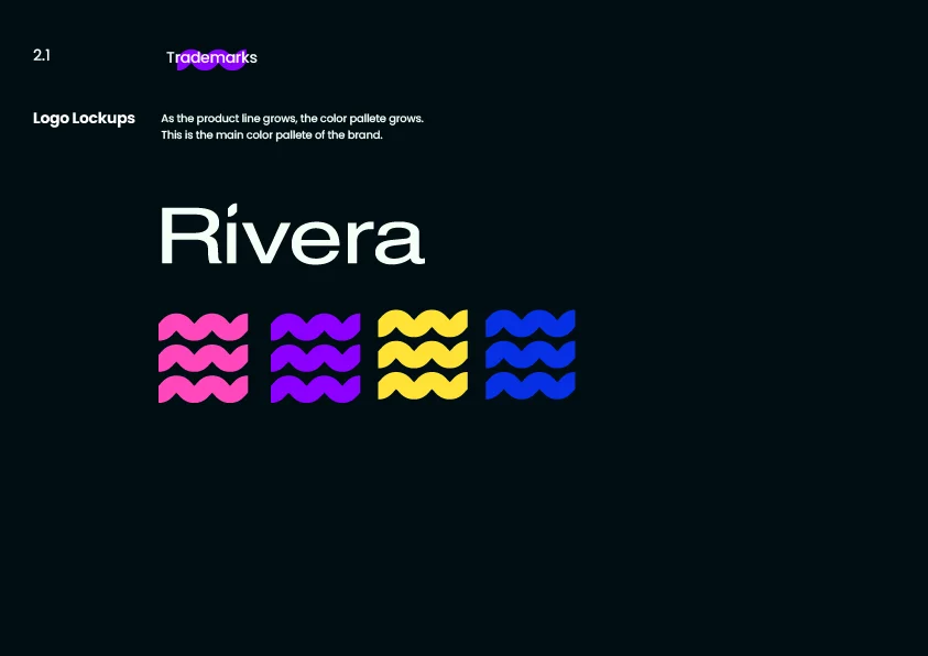 Rivera brand guidelines slide 16
