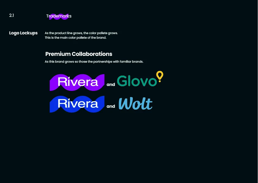 Rivera brand guidelines slide 17
