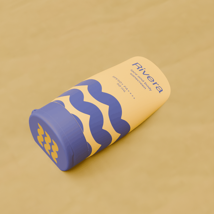 Rivera 3D sunscreen exploration renders