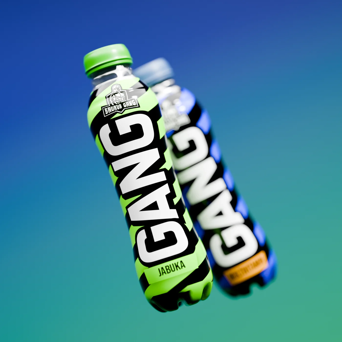 Gang energy drink bottle render