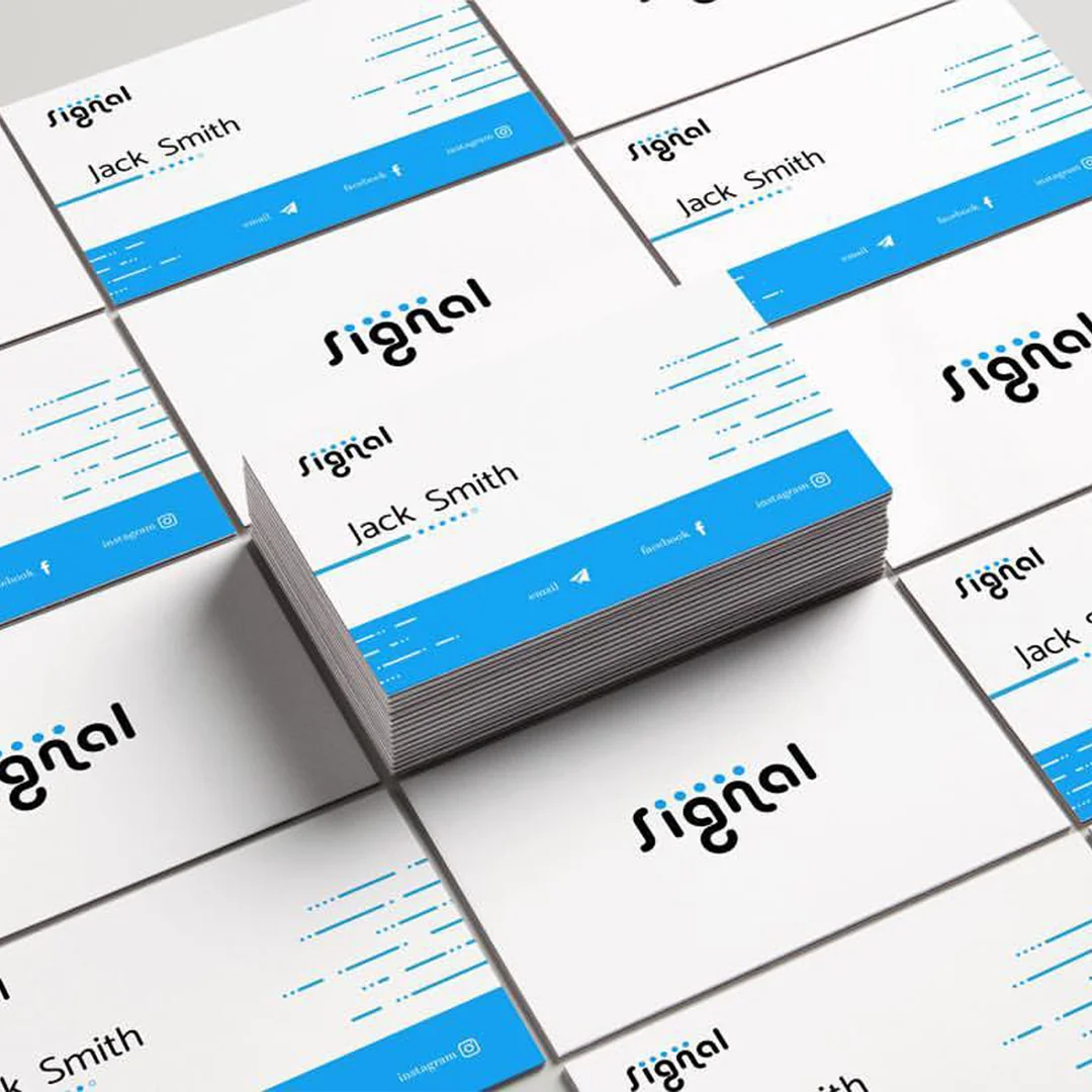 Signal business card and stationery design